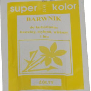 Barwnik Do Farbowania Tkanin Ubrań Żółty 5szt x10g