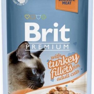 Brit Premium Turkey Fillets For Adult Cats Gravy 24x85 g
