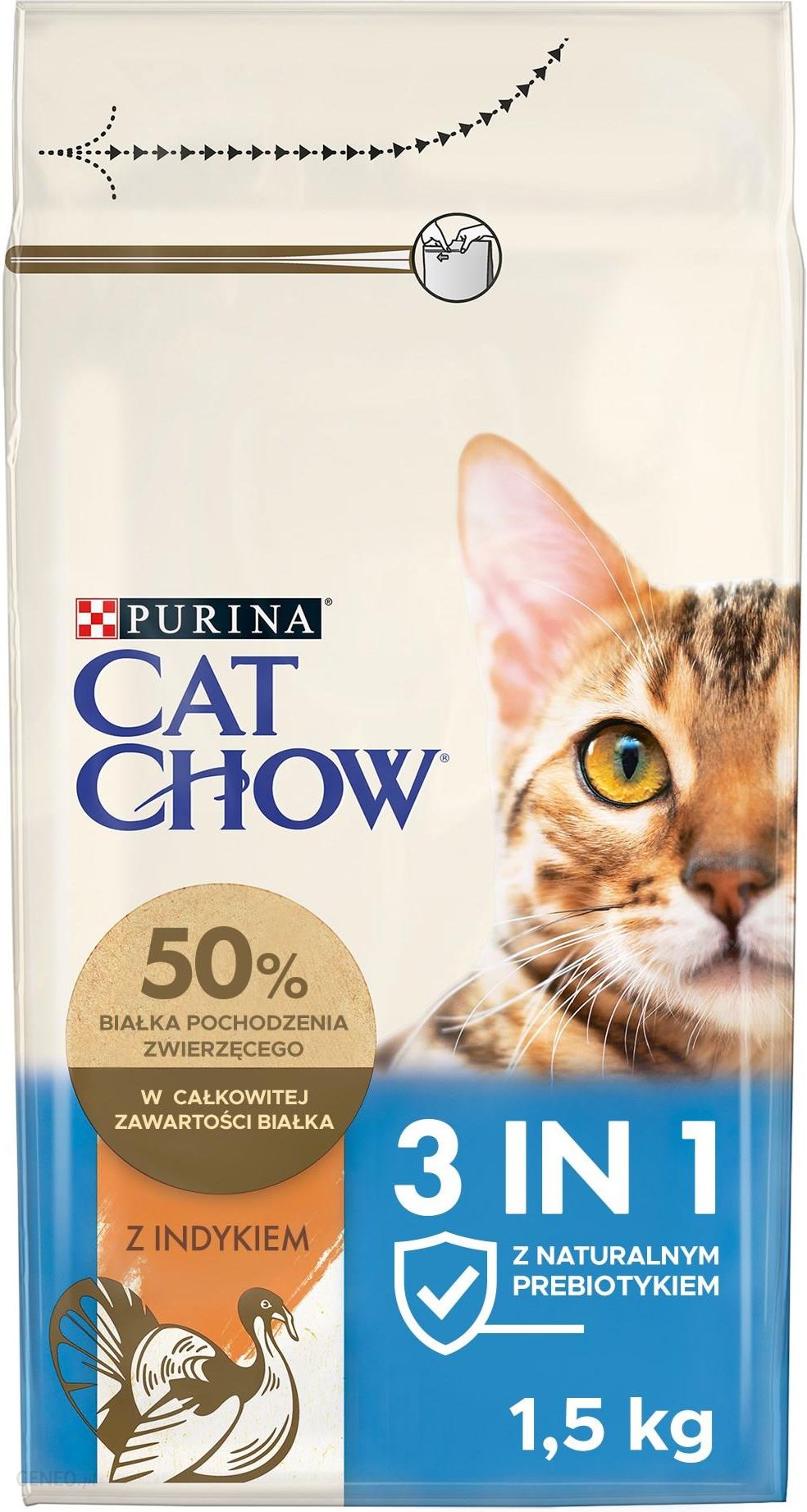 CAT CHOW SPECIAL CARE 3w1 bogata w indyka 400g