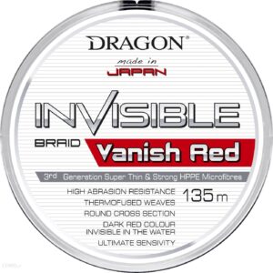 Dragon Invisible Vanish Red Momoi 0.08Mm 6.0Kg Plecionka Wędkarska 0,08 ciemnoczerwona