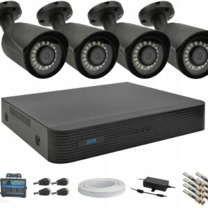 DVS ZESTAW DO MONITORINGU 4 GRAFITOWYCH KAMER 5MPX