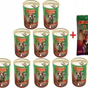 Favorit puszka karma dla psa 10x1250G