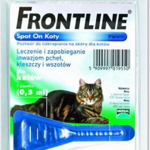Frontline Spot On Dla Kotów Przeciw Kleszczom I Pchłom Pipeta 1szt