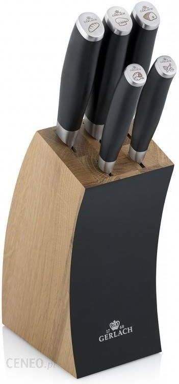Gerlach Zestaw noży w bloku DECO BLACK 991A