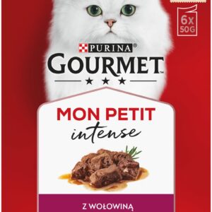 Gourmet Mon Petit Intense Kolekcja Mięsnych Filecików 6x50g