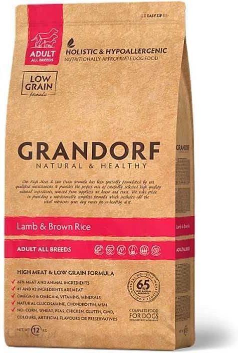 Grandorf Lamb & Brown Rice Adult All Breeds Karma Dla Dorosłych Psów Wszystkich Ras 12Kg