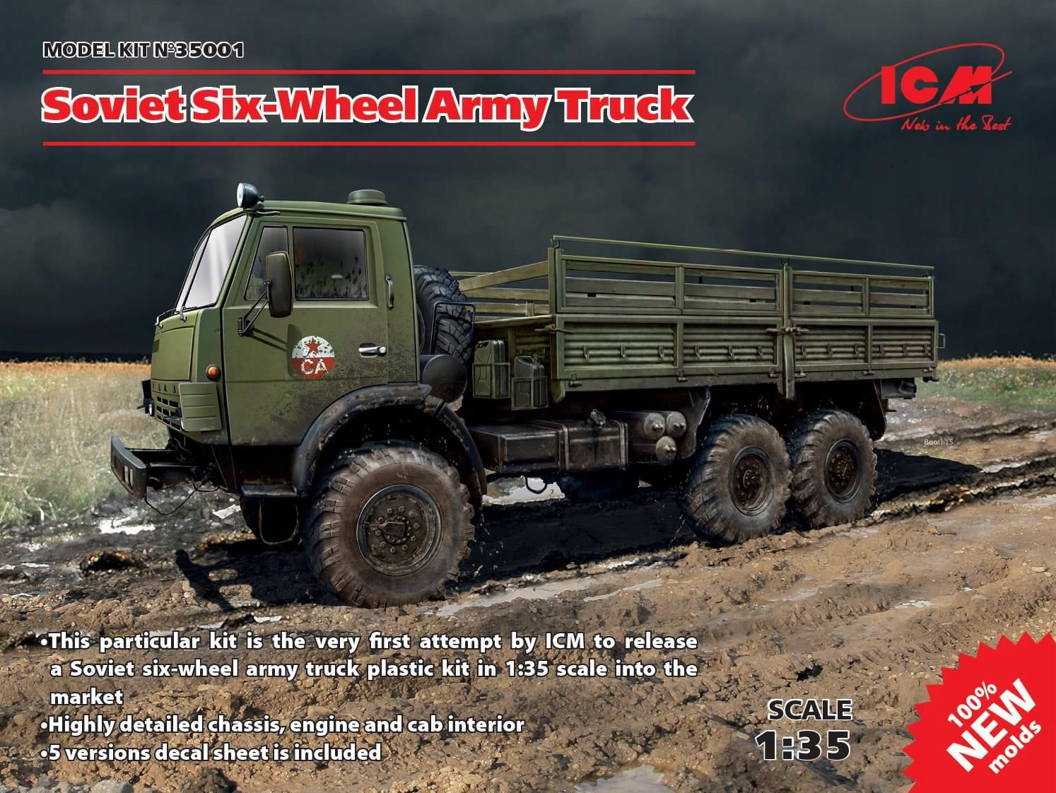 ICM 35001 1:35 Soviet Six-Wheel Army Truck (new mo
