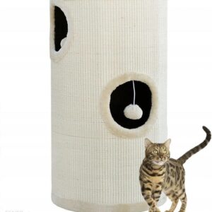 INNA DRAPAK/TUBA/ WIEŻA/ LEGOWISKO DLA KOTA 70CM BEŻOWA HD17017