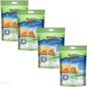 Multifit Diamonds Aloe Vera Żwirek Silikatowy 4X15L