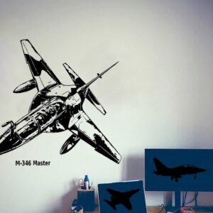 Naklejka samolot M-346 Master (bielik) 120x100 cm