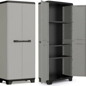 Plastikowa szafa z recyklingu KETER KIS PLANET Tall - szara - tall