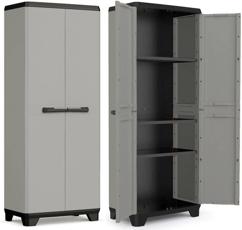 Plastikowa szafa z recyklingu KETER KIS PLANET Tall - szara - tall