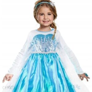 Strój Elsa Kraina Lodu Frozen Sukienka Bal 122-128
