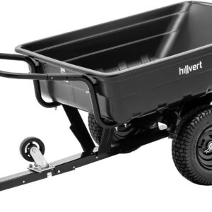 Wózek Ogrodowy - Z Zaczepem Przyczepy - 300 Kg - Uchylny - 210 L - Hillvert - Hat-Q.Bass-300 - 3 Lata Gwarancji